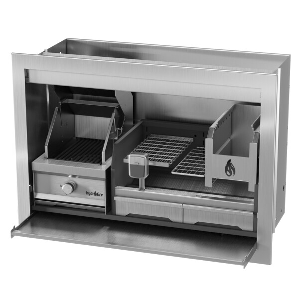 Pyro Dual Fuel Combo Braai Stainless Steel 1200mm (390 Gas / 750 Wood)