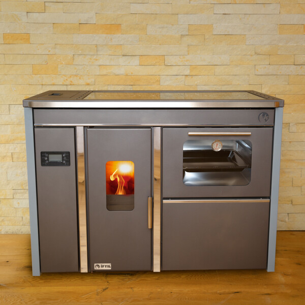 Bosphorus Pellet Cooking Hydronic Stove (Grey)