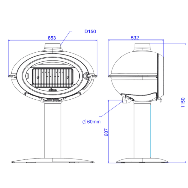 Invicta Brio on Pedastal (Direct Air Supply)