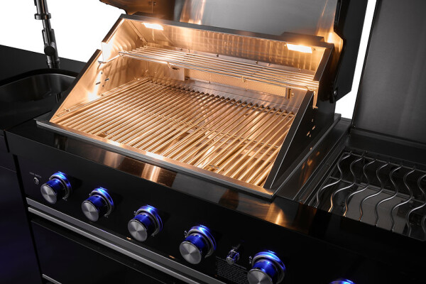 4B Satin Black Outdoor Kitchen