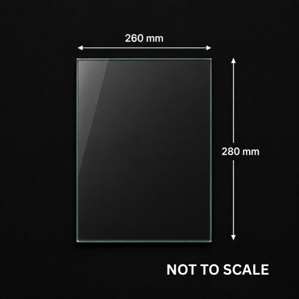 Spare Glass (260mm x 280mm) - Deluxe F