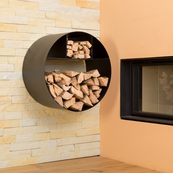 OH Round Wood Storage (wall mount)