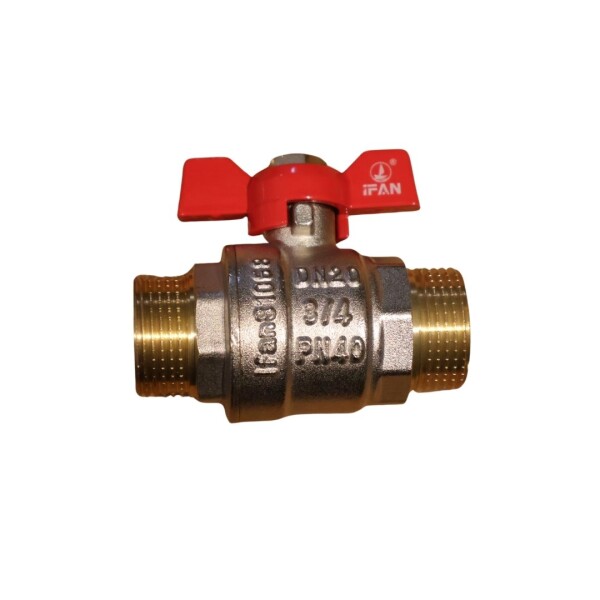 Brass Ball Valve Butterfly Handle - 3/4MM-B