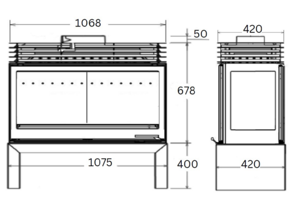 L11  FS Vulcan LR Side Glass (Free Standing)