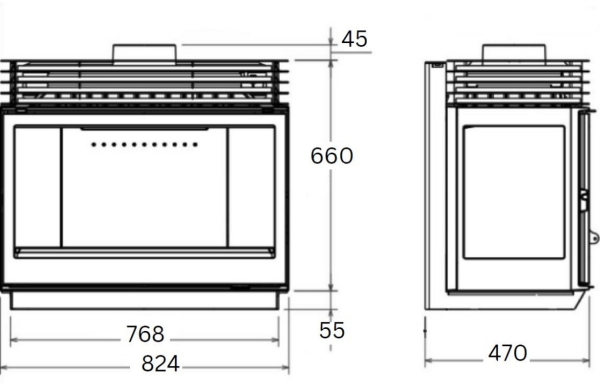 W9 Titan - Wall (Side Glass)