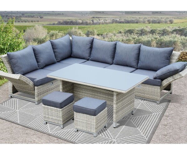 Versano Patio Lounge Set (Light)