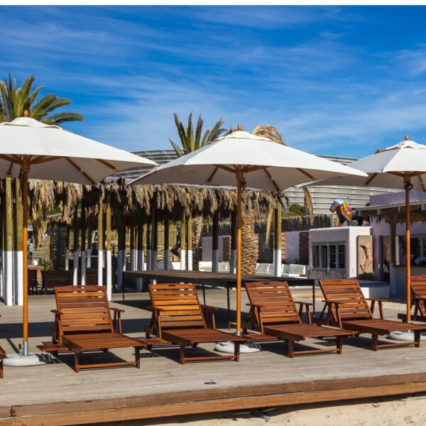 2.2m Square (4) Ecru Classic Parasol(excludes Small Base)