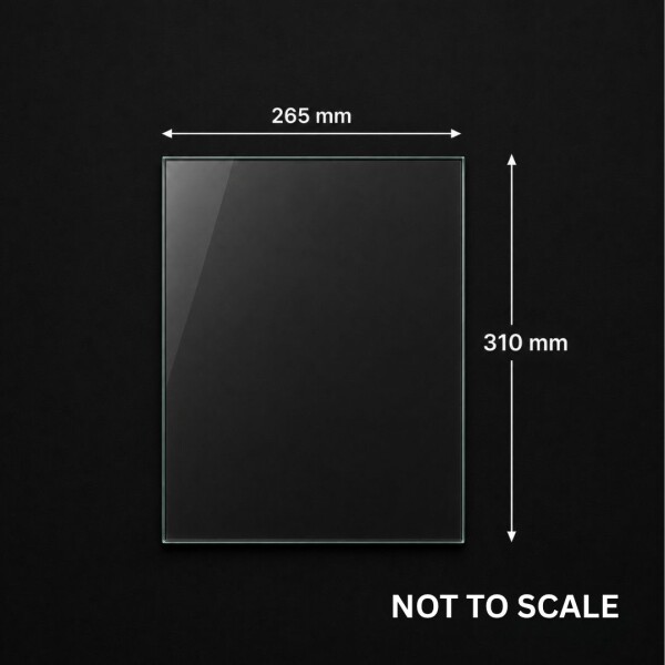 Spare Glass (265mm x 310mm) - Bora / Bora Lux / Nero