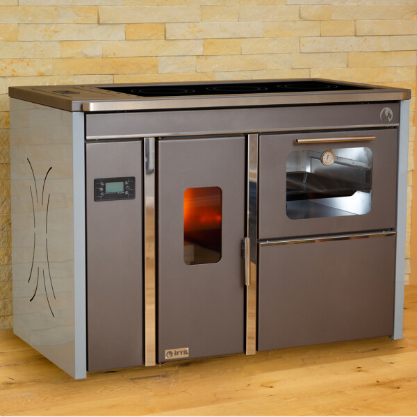 Bosphorus Pellet Cooking Hydronic Stove (Grey)