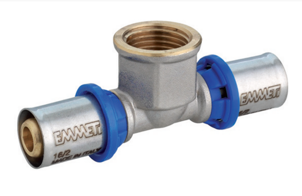 Intermediate Reducing F Tee 16mm x 16mm x 1/2