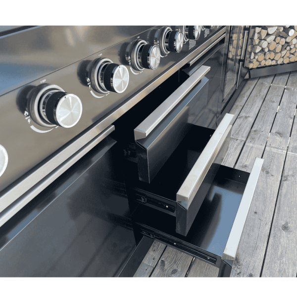 6B Classic Satin Black Outdoor Kitchen