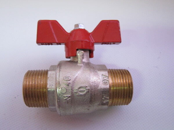 EVOL VALVE M-M STRAIGHT 3/4" RED BUTT