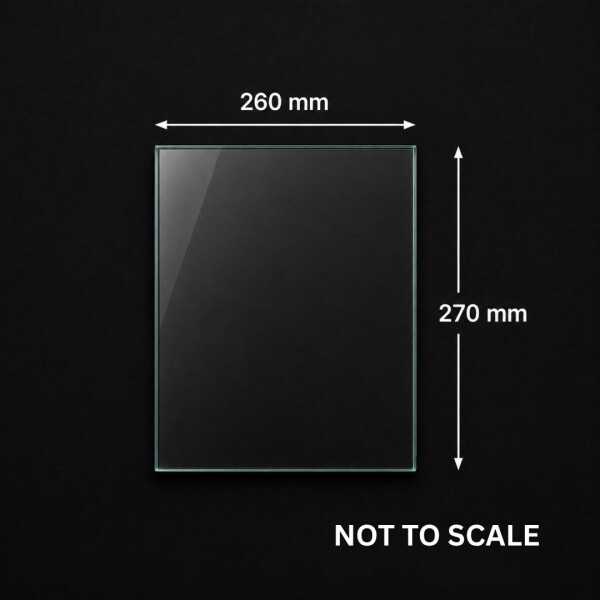 Spare Glass (260mm x 270mm) - Deluxe LG