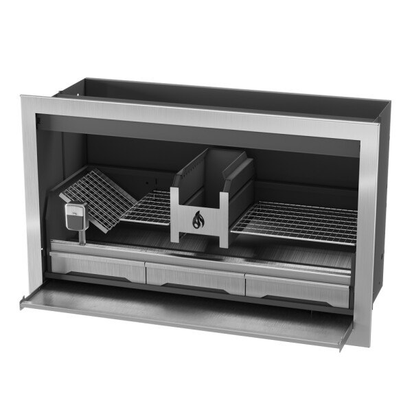 Pyro Full Wood Braai 3CR12 Steel 1200mm