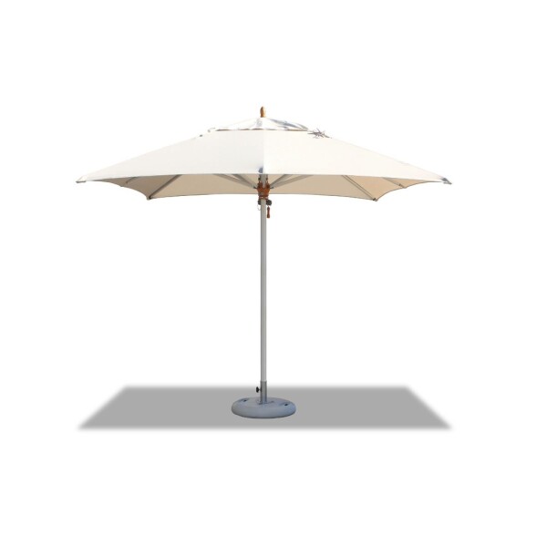 2.5m Square Charcoal Aluminium Corpzone Parasol (excludes Medium Base)