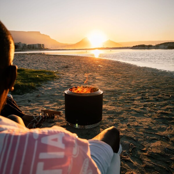 Eros Black -  Smokeless Fire Pit (Includes FREE carry bag)