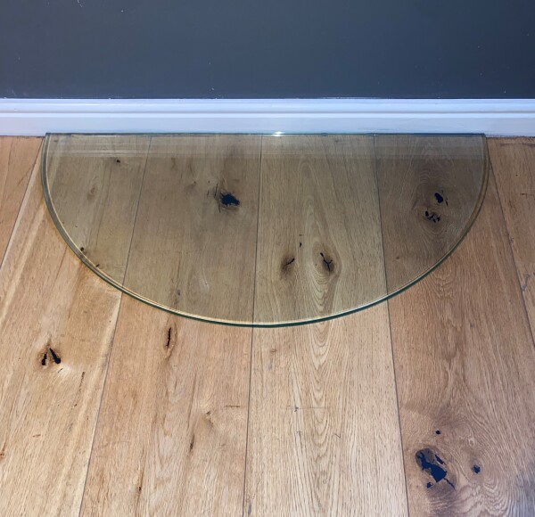 10mm Glass Baseplate - Half Circle (750 x 375mm)